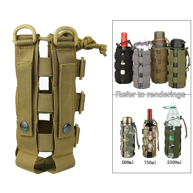 Tactical Molle Multi-Function Intercom Bag Camping Hiking Water Bottle Bag Hunting Backpack Bottles Holder Camping Equipment