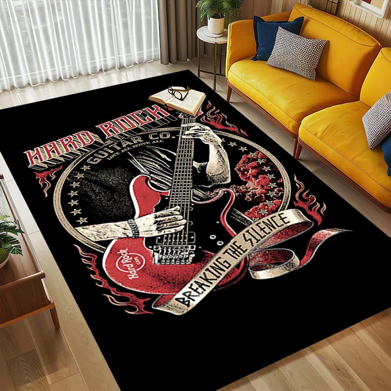 Heavy Metal Living Room Nonslip Area Rug Soft Carpet For Bedroom Game Playroom Sofa Office Home Decor Doormat Christmas Gift C926681