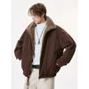 Herren Luxus Bergadler Lammwolle Winter Daunenjacke