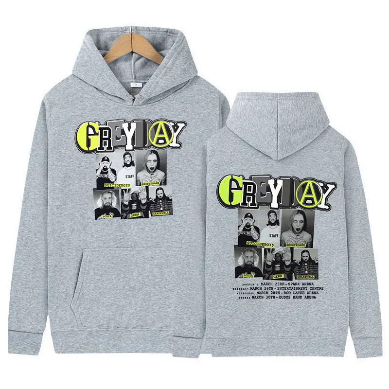 Felpa con cappuccio stampata del tour Suicideboy Gray Day 2024