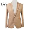 2 Pezzi/Set Uomo Formale Business Festa Tinta Unita Manica Lunga Blazer Abito Pantaloni
