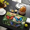 1PC Vibrant Butterfly & Flower Table Mats - Ideal for Holiday Parties, Birthdays, and Home Decor,