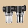 40/100/200 Mesh Inline Water Filter Strainer 1/2" 3/4" 1" Connection Clear Plastic Garden Watering Filter High Flow Rate