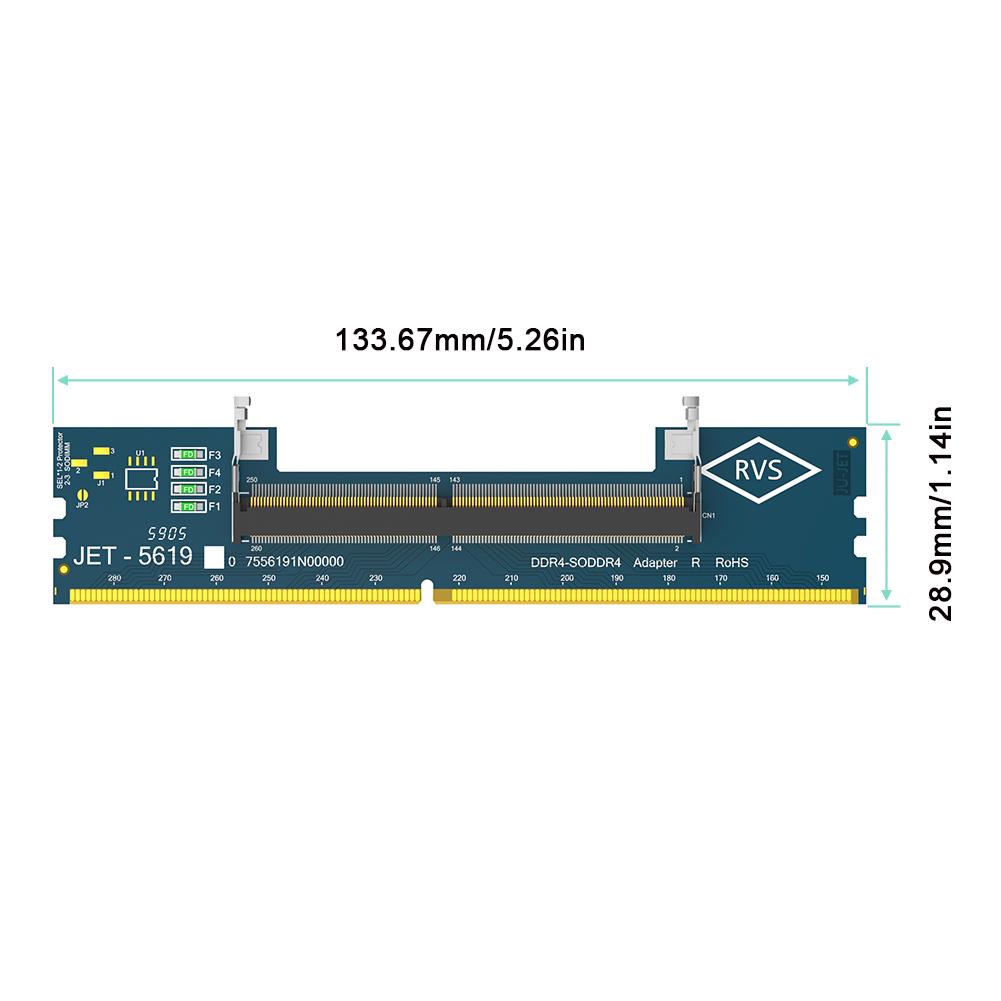 

Laptop SO DDR4 RAM to Desktop DDR4 Adapter Card Memory Tester SO DIMM 4 to DDR4 Converter Adapter Card Hard DriveConverter