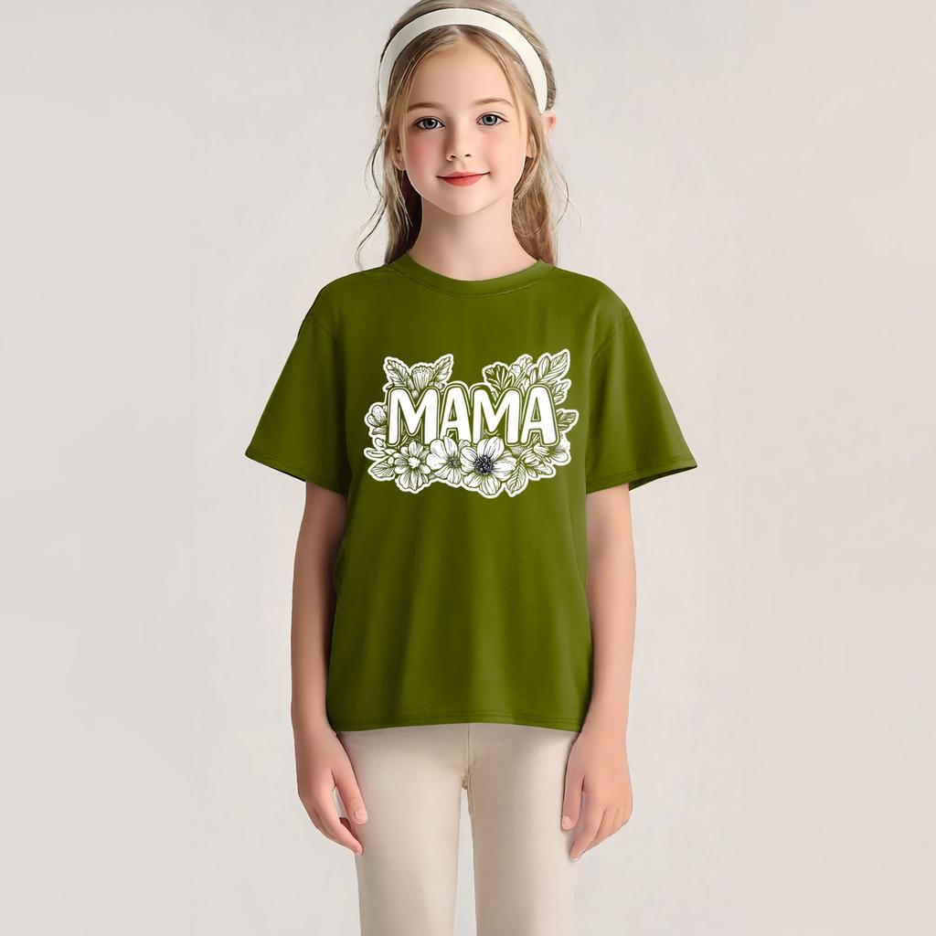 Bedrucktes Kurzarm-T-Shirt mit Rundhalsausschnitt für Kinder