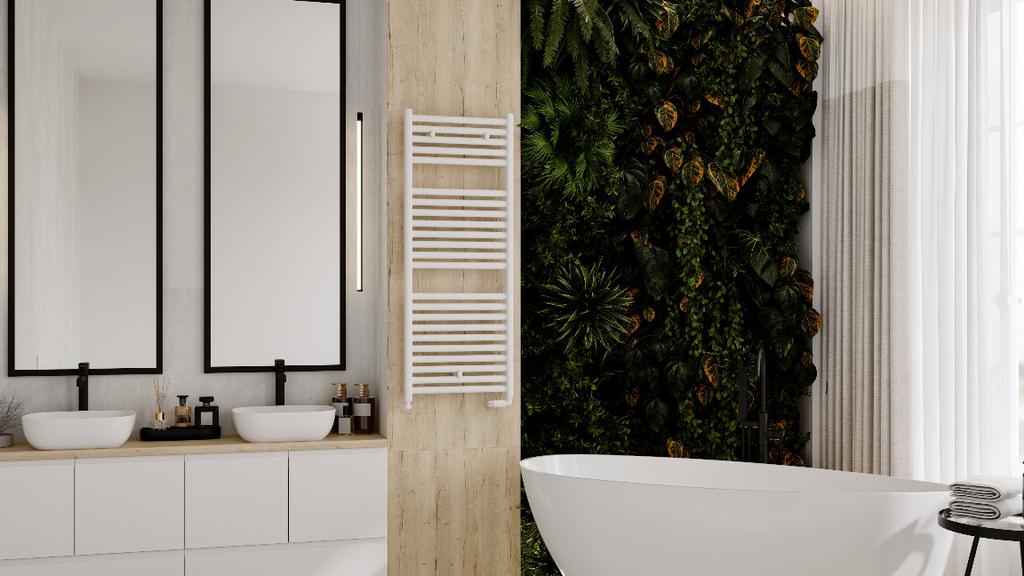 Luxrad Ares bathroom radiator 1152 x 450 mm white 552W