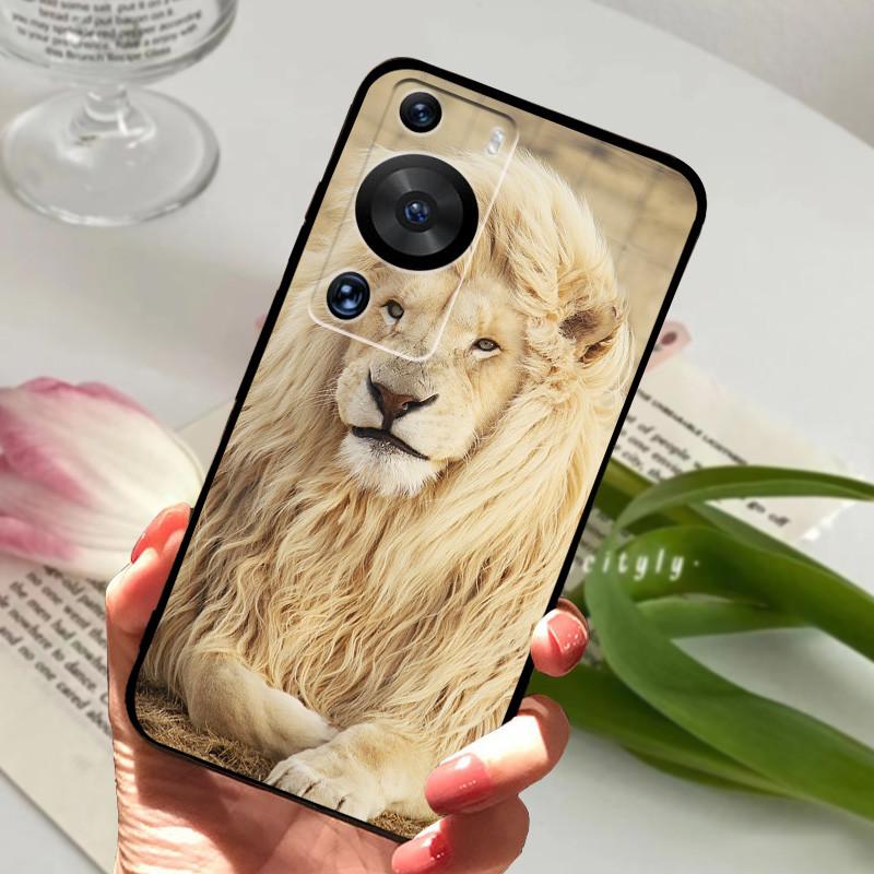 For Huawei P60 Case Soft Silicone TPU Phone back Cover For Huawei P60 Pro Cases Animal Bumper For HuaweiP60 P60Pro Protective