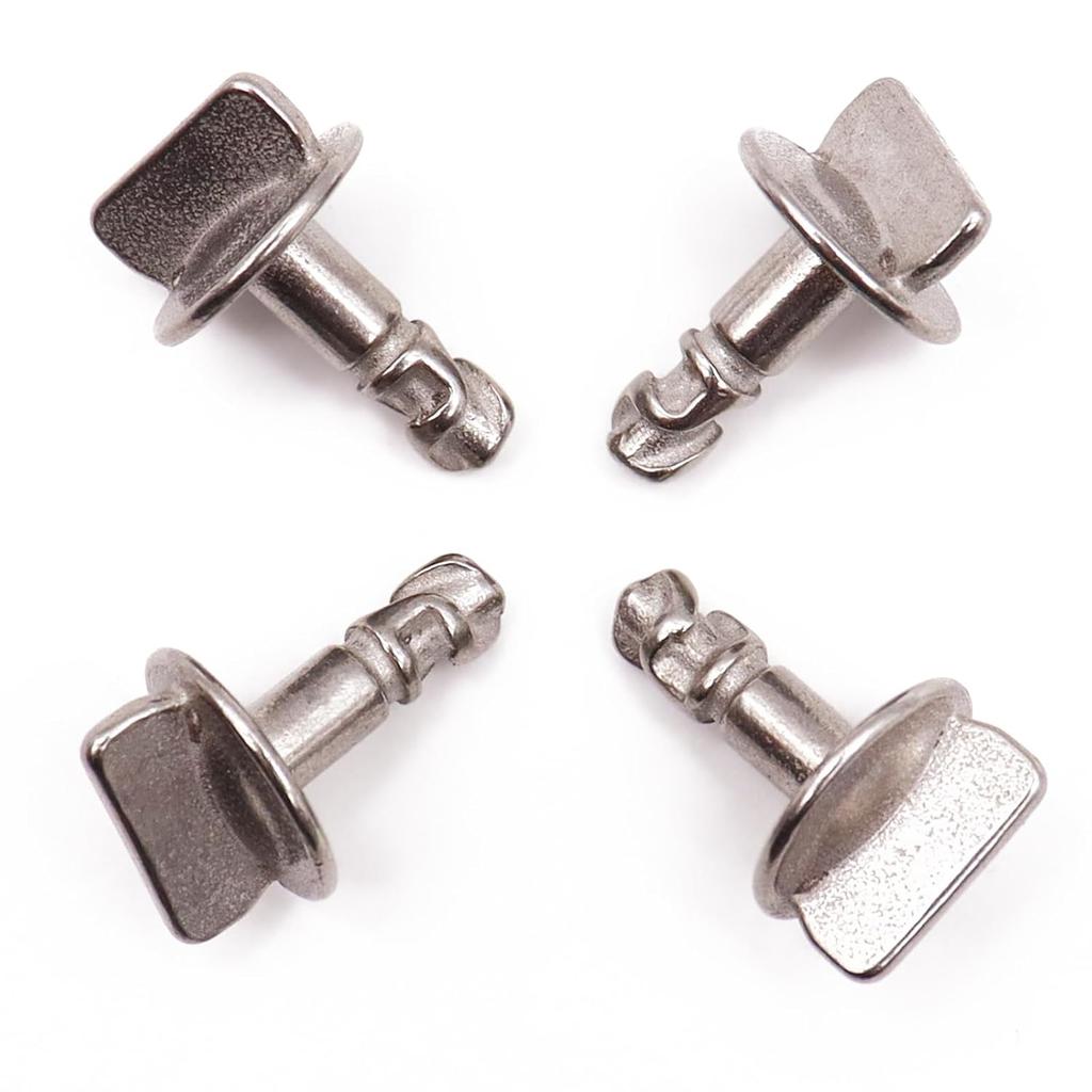 4 Sets Radiator Support Splash Shield Fastener Quarter Turn Thumb Screw with Clip Nuts Kit, Engine Shield Cover Thumb P Engine Splash Shield Clip for