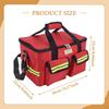 Emergency Bag, Empty, for Supplies, Organizer 14.17 X 8.66 Inches