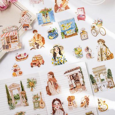 Beautiful Day Trip Scenery PET Sticker Pack: 6 Styles, 20 Sheets of Travel-Inspired Decorative Stickers