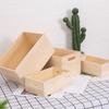 Large Capacity Cabinet Wooden Storage Box Retro Clothing Storage Basket  Desktop Storage Supplies