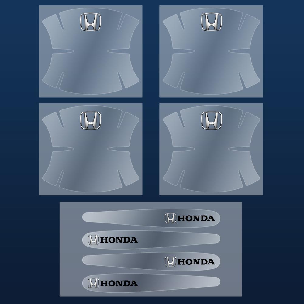 4/8Pcs Car Door Anti-scratch Protective Handle Bowl Sticker For Honda Civic Accord Vezel Fit CRV City CRZ Jazz HRV Typer Odyssey