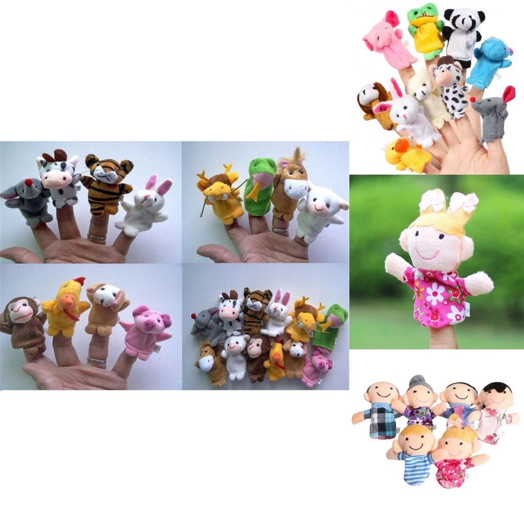 Cute Finger Puppets Doll Set For Kids Educational Family Entertainment 6/10/12 Pcs