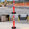 Flexible Traffic Bollard with Rubber Base High Visibility Warning Post