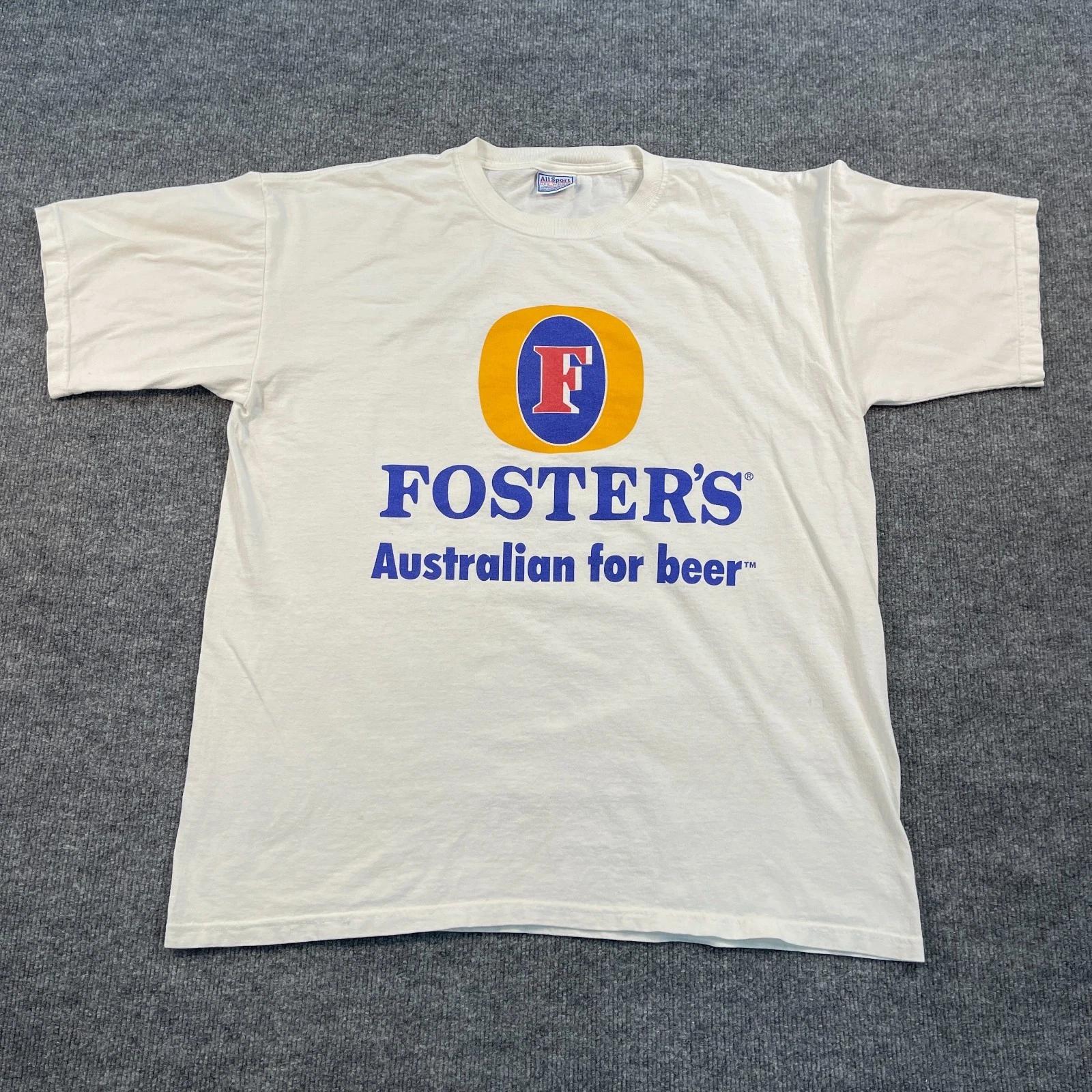 

Винтажная футболка 90-х Foster s Australian Beer XL 24x29 Гран-при США The-Red-Garter S
