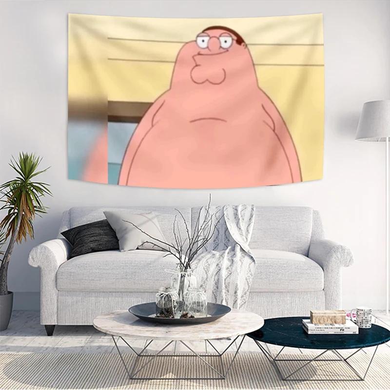 Peter Griffin Cartoon Tapestry Lightweight Wall Hanging For Bedroom Living Room Dorm Office Party Home Decor
