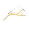 Christmas Antlers Shape Cake Topper Acrylic Dessert Decor For Holiday Party Shower Birthday Muffin Decoration Silver
