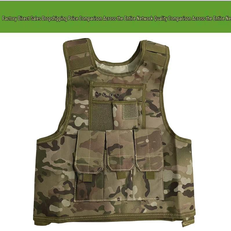 Children s Camouflage Tactical Vest - Outdoor Combat Style Children s Size