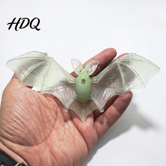 Black Bat Wall Art 10 Pcs Halloween Plastic Bats Lifelike Mini Decoration Realistic Spooky Decals Fake Decor for Trick Prank Prop Party