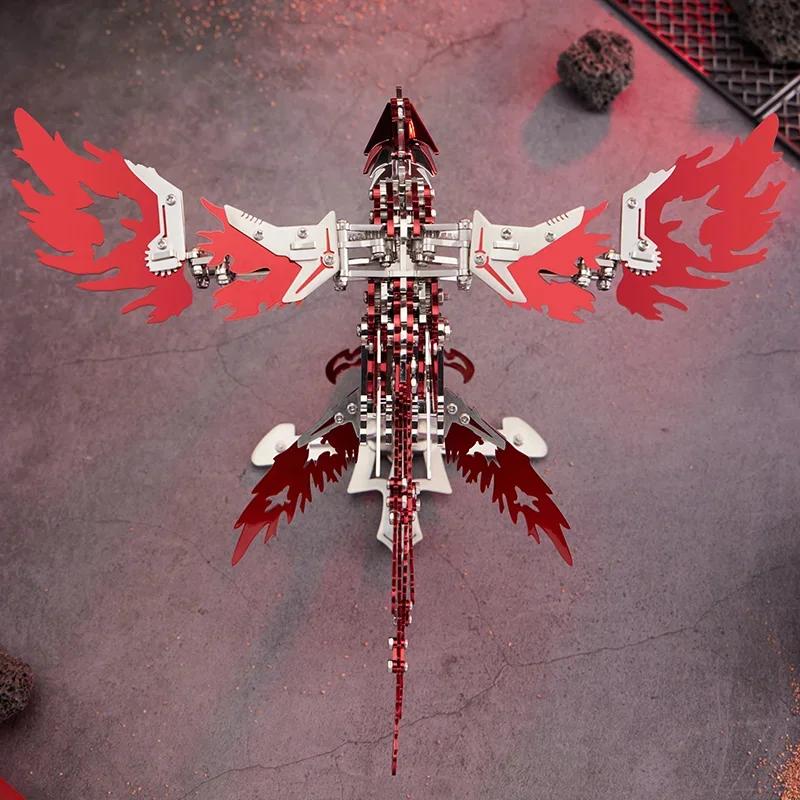 Children'S Puzzle Adult Gift 3D Puzzle Punk Mechanical Phoenix Diy Creative Assembly Metal Model Kit