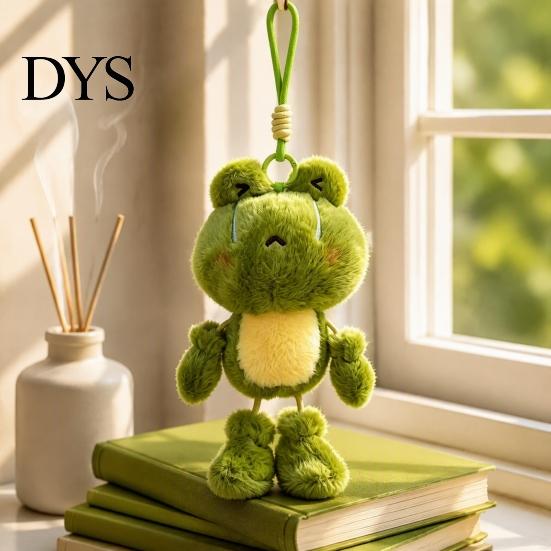 Fragrant Plush Ornament Funny Frog Keychain with Fragrance & Movable Limbs, Soft Stuffed Animal Polyester Fiber Doll Bag Charm for Backpacks