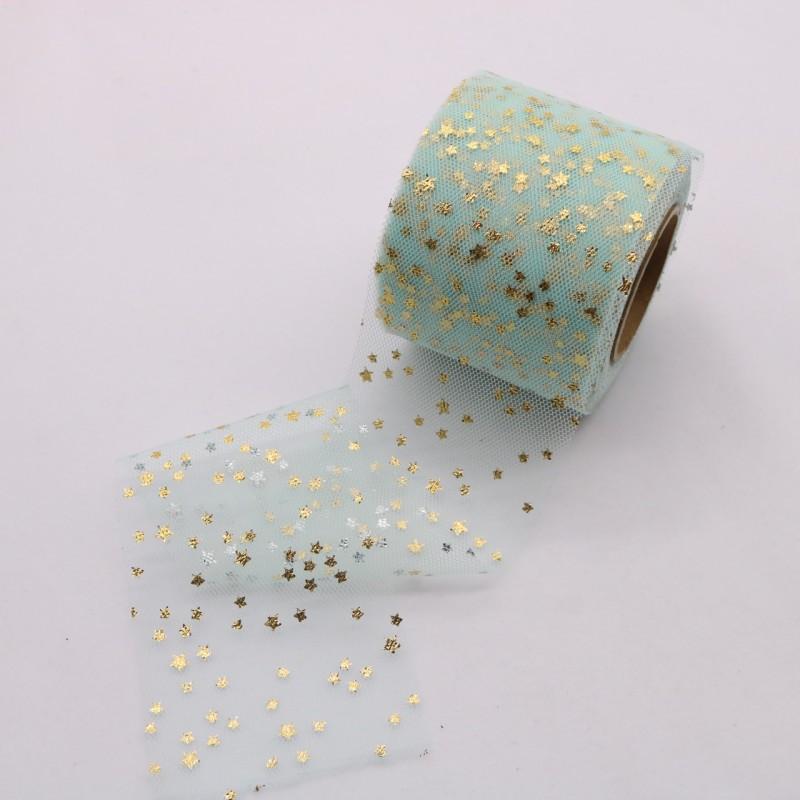 Радужная лента из тюля с сердечками для рукоделия, подарков, упаковки, декоративные ленты, любовь, звезды, кружево, рождественский декор