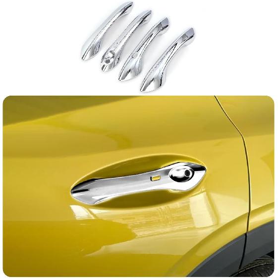 Car Accessories Fit for Chevrolet TRAX 2024 2025 2026 Exterior Door Handle Cover Trims (Without Smart Holes:Glossy Black) 4PCS ABS