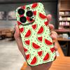 Cartoon Fruit Watermelon Phone Case For IPhone 17 Pro Max 15 Pro 16 14 Plus 12 13 Mini 11 Pro Shockproof Soft Cover