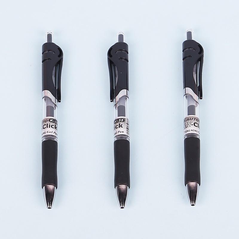 K35 Click Gelpen 0,5 mm Bolpunt - Zwart, Rood, Blauw voor Studenten en Kantoorgebruik