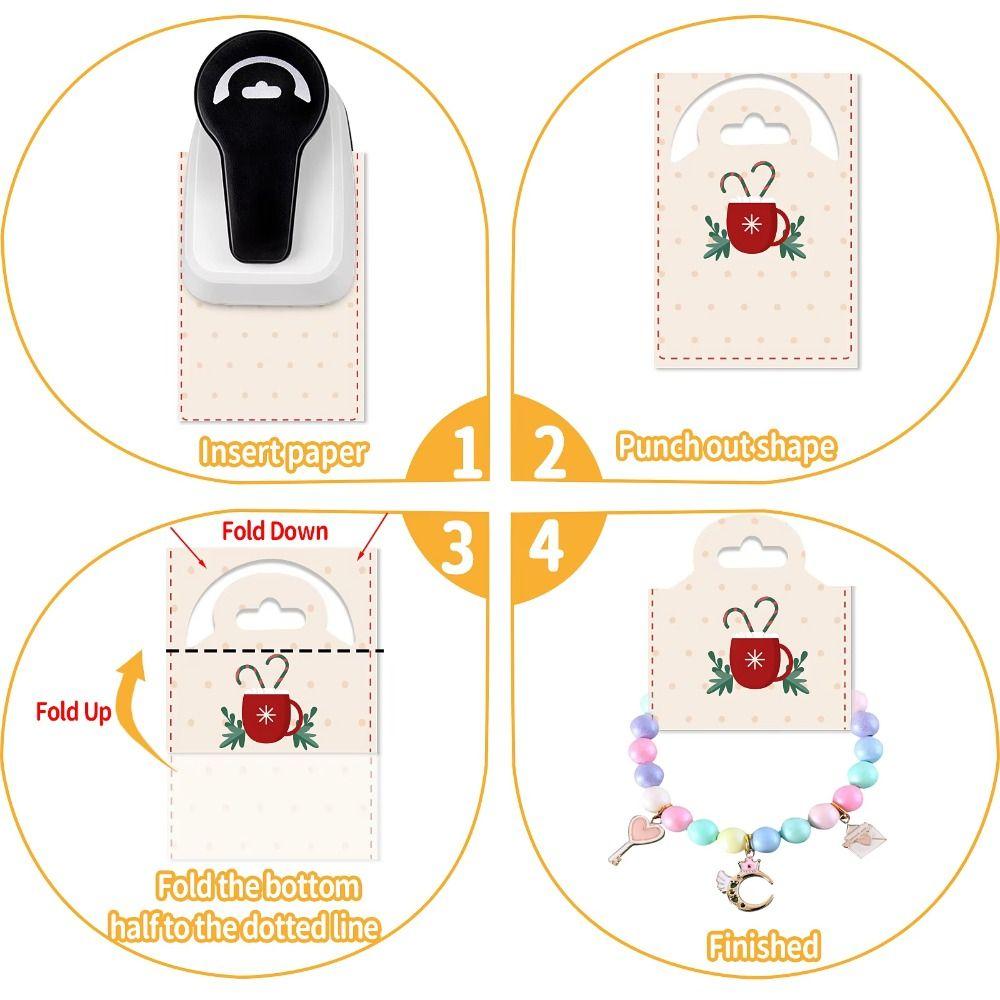 Hang Tag Paper Hole Puncher Bracelet Necklace Embossing Punches Craft Hole Punch Handcrafters