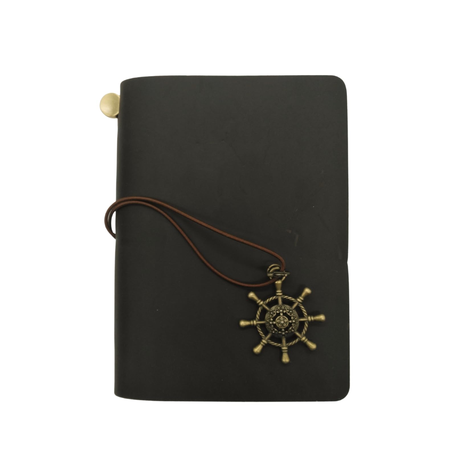 

COZENTA Travel Notebook, Diary with Genuine Leather Cover, Schedule Book, and System Planner with 3 Refills (B7 Passport Size, Brown and Dark Brown)