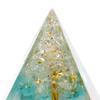 [GOLD STONE] Orgonite Pyramid, Wealth Tree, Natural Stone, Approx. 5cm Wide, Figurine, Power Stone, Purification, Turquoise, Quartz, Approx. 5cm Wide
