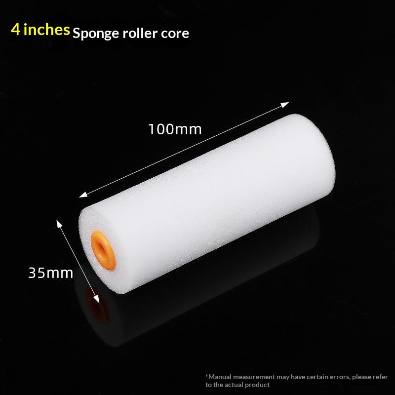 Durable Foam Paint Roller Sleeves Mini White Sponge Rollers For Art Painting Decorating Cleaning Diy Tools