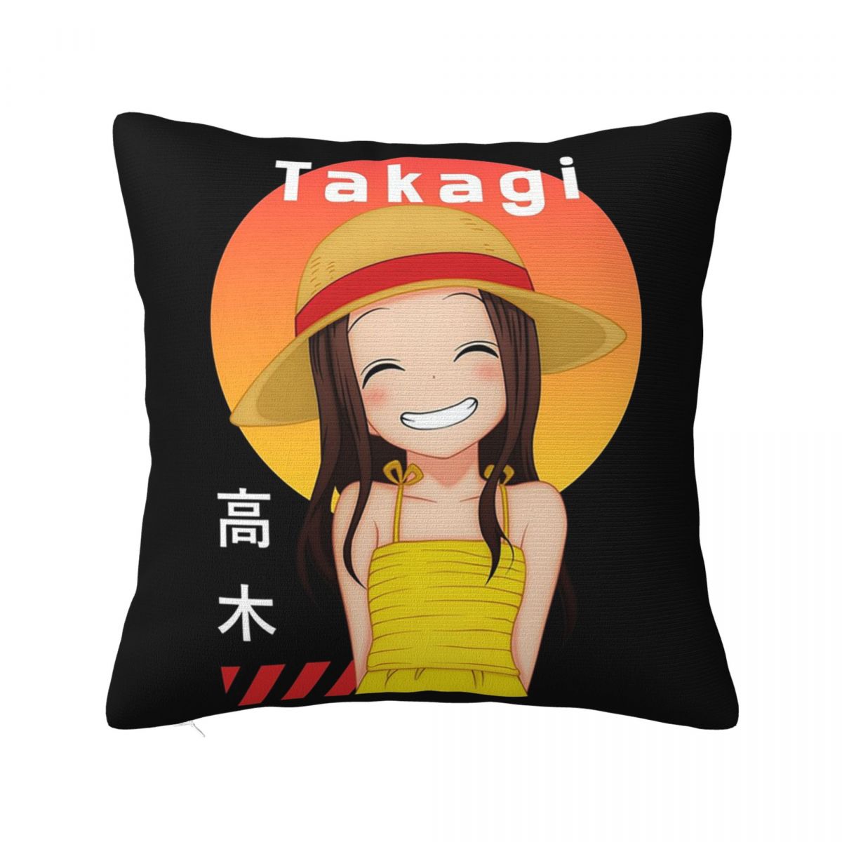 Аниме Master Takagi-san Квадратная наволочка Чехол для подушки Наволочка Подушка для дивана Чехол для подушки для дома Спальни Автомобиля 12x12Inch