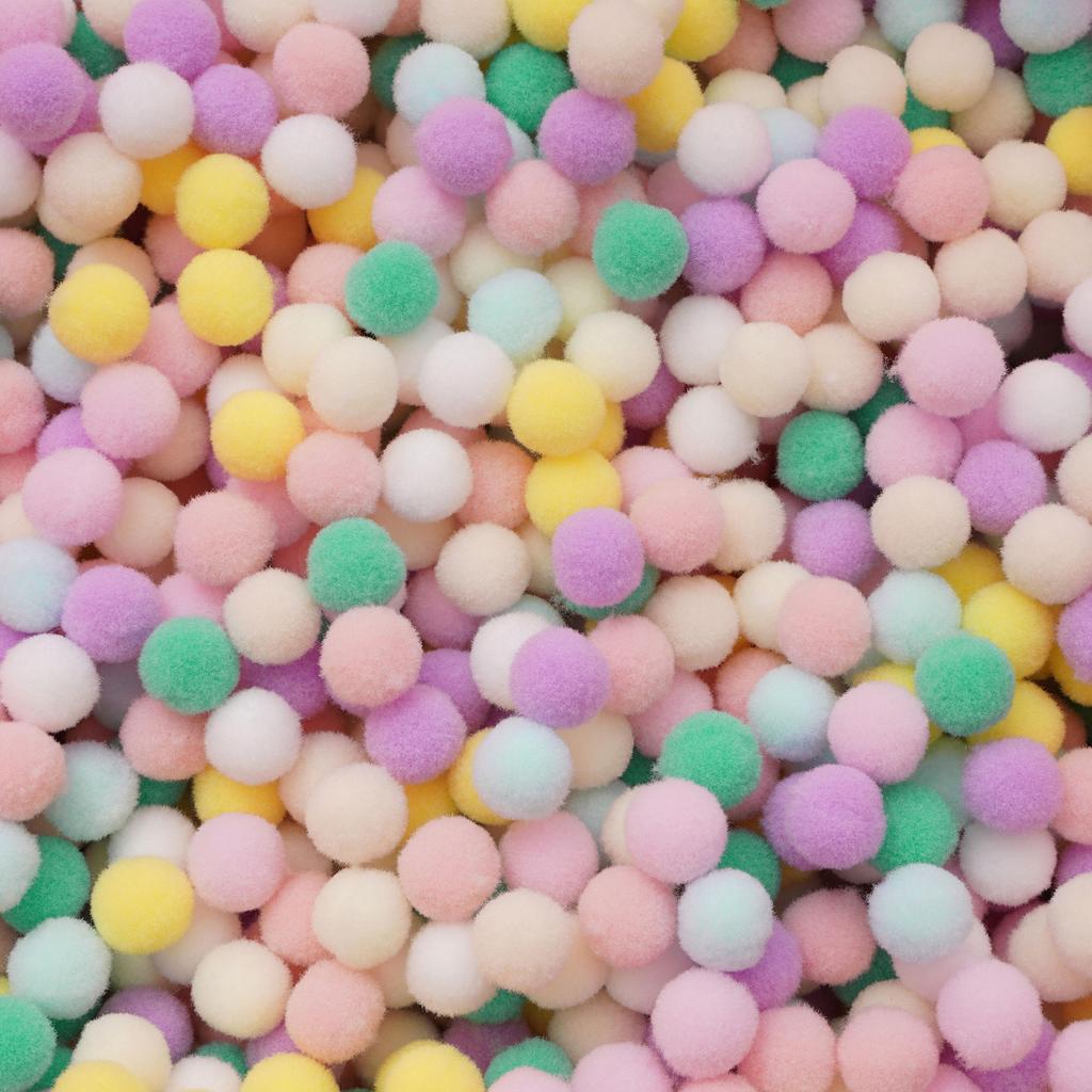 20-200 Stück Bunte Pompon-Plüschbälle Gemischte Farbe Kreatives Kinder-Handarbeitsmaterial Glitzer-Schaumstoffball DIY Bastelbedarf