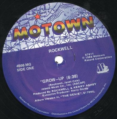 12inch Record ROCKWELL - Grow-Up 4566MG Motown 1986 US Dance & Electronica Used