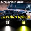 1/2x 12V/24V 12W LED Light Bar Spotlight IP67 Waterproof Driving Fog Lamps for Motorcycle Truck ATV UTV SUV Off-Road Vehicle Mod