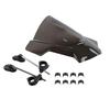 Motorcycle Street Bike Front Windscreen Wind Deflector with Bracket Compatible with Handlebars 22/25/28mm for Modified Vehicles