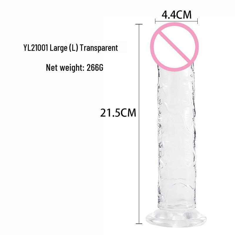 JiuXi Crystal Eggless Realistic Dildo - Large Size Adult Sex Toy for Women