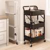 Yingbai 2-Tier Foldable Kitchen Storage Cart