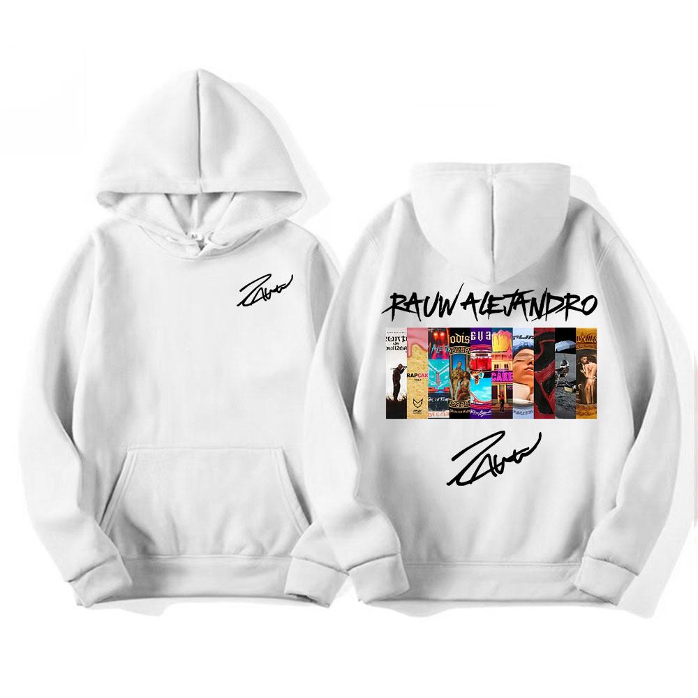 Rauw Alejandro Album Cover Print Hoodies Men's Clothing Fashion Hip Hop Street Sweatshirts Unisex Casual Fleece Oversized Hoodie
