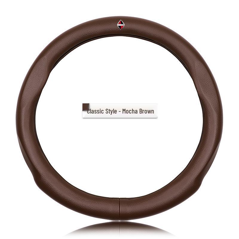 Borgward Genuine Leather Steering Wheel Cover for BX7/BXi5/BX6, Universal Fit - Four Seasons Car Accessory