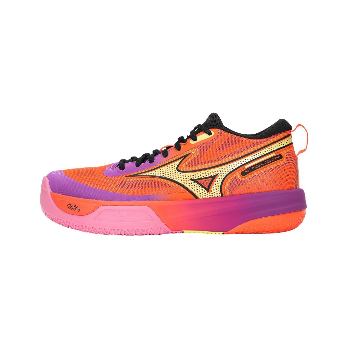 Mizuno NEO JUMP Volleybalschoenen Unisex Halfhoge Paars/oranje/geel 46