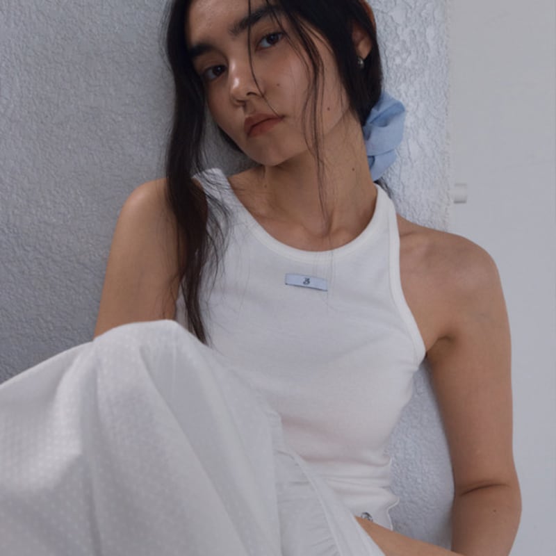 38comeoncommon Soft Dot Scrunchie (Sky Blue)