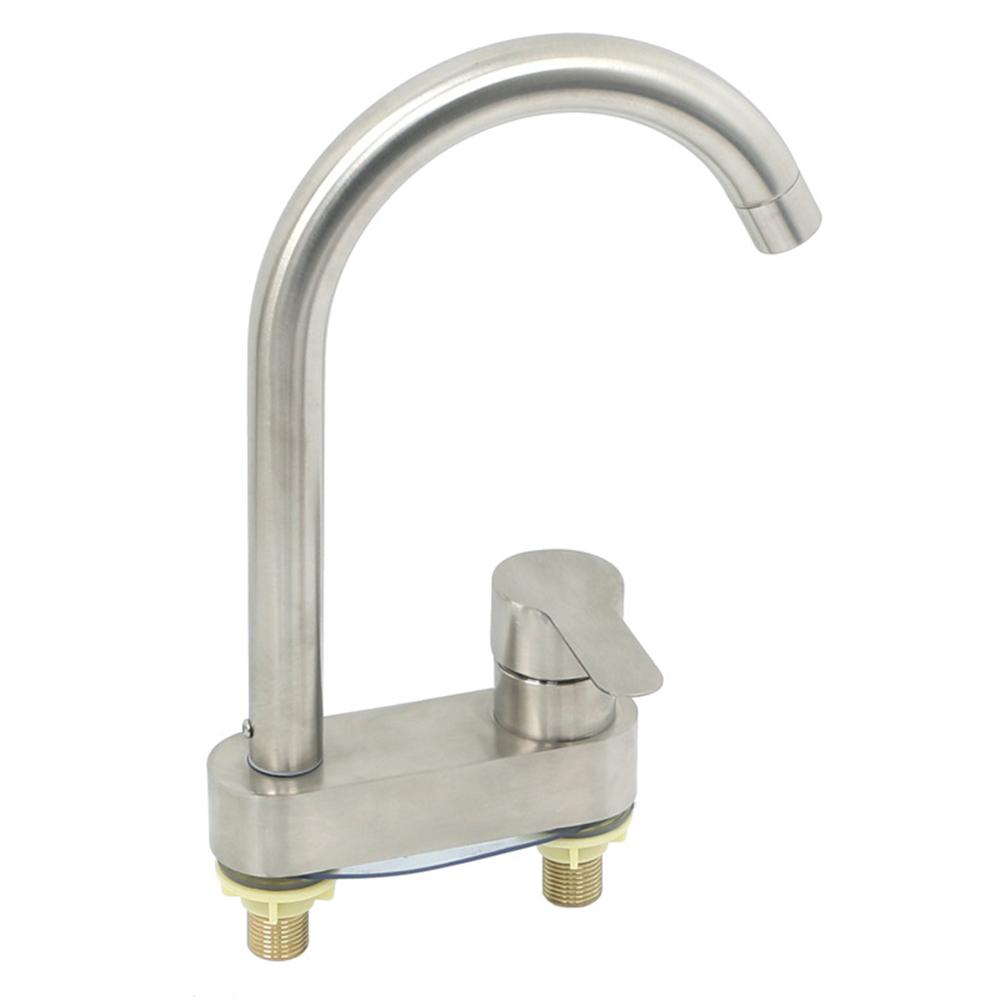Bathroom 2 Holes Single Handle Tapware Stainless Steel Basin Faucet Sink Faucet Tap Cold And Hot Mixer Tap Bathroom Accessories