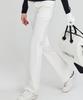 LORDLOAR Elastic Banding Bootcut Slacks White