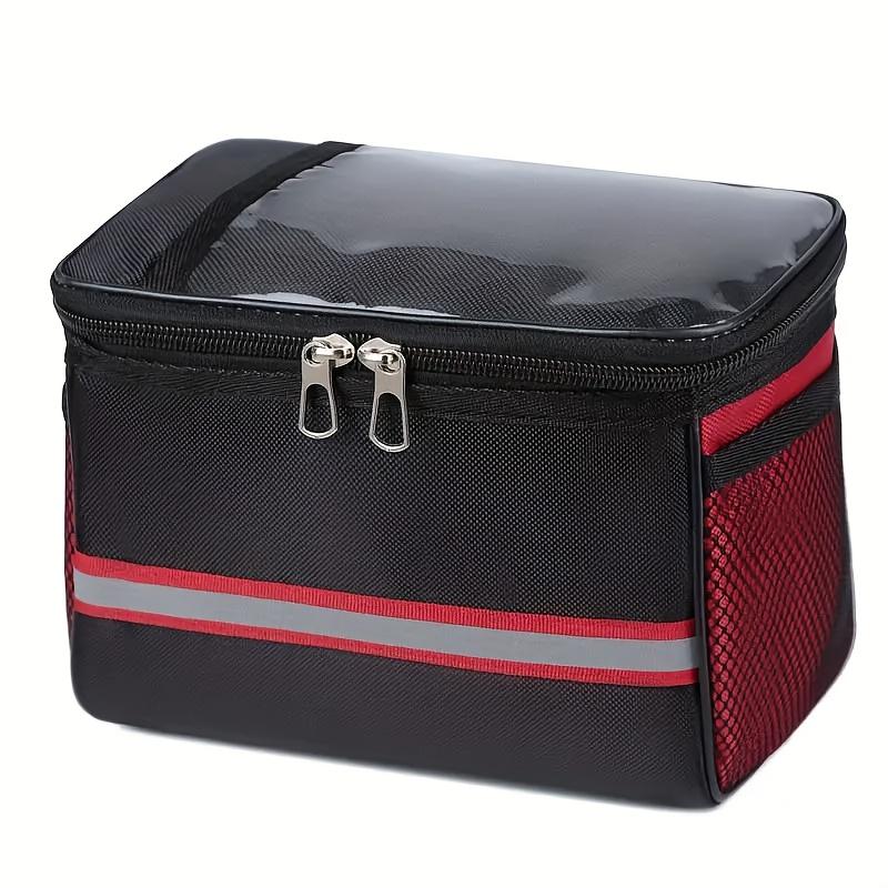 Large Capacity Polyester Bicycle Handlebar Bag, Universal Front Phone Pouch for Mountain Bikes, E-Bikes, and Scooters