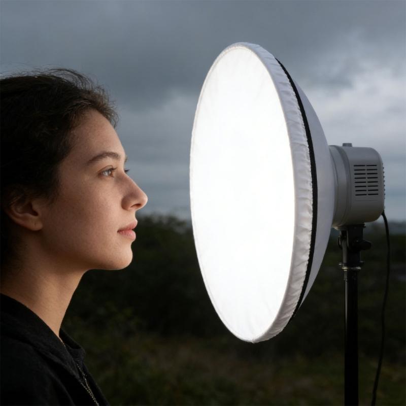 42cm Soft Diffuser Lamp Cover Cloth Diffuser Reflector Lamp Sock for Flashing Light Beauty Dish Photography Studio