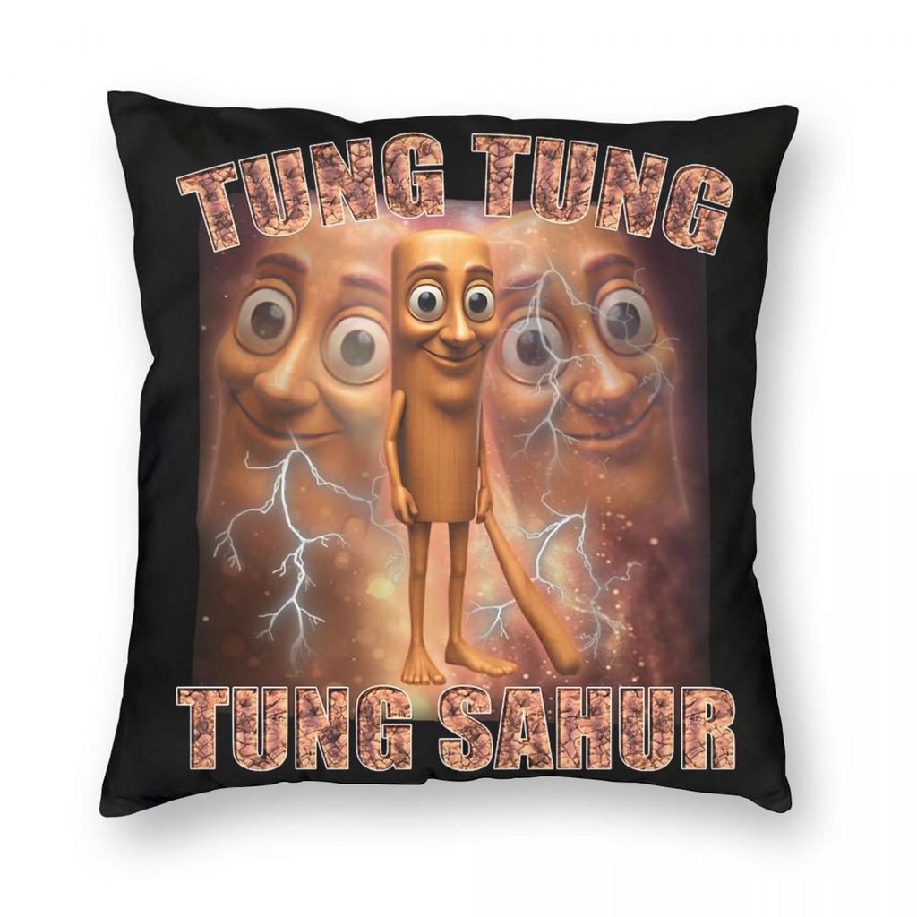 Tralalero Tralala Funny Shark Meme Pillowcase Printing Polyester Cushion Cover Decor Italian Brainrot Memes Pillow Case Cover