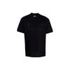 EA7 SS22 Einfarbiges Strassstein-Logo Kurzarm-T-Shirt Herren T-Shirts Schwarz 3LPT37-PJFBZ-1200
